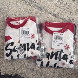 The Children's Place Santa's Helper Pajama Set - Red and White